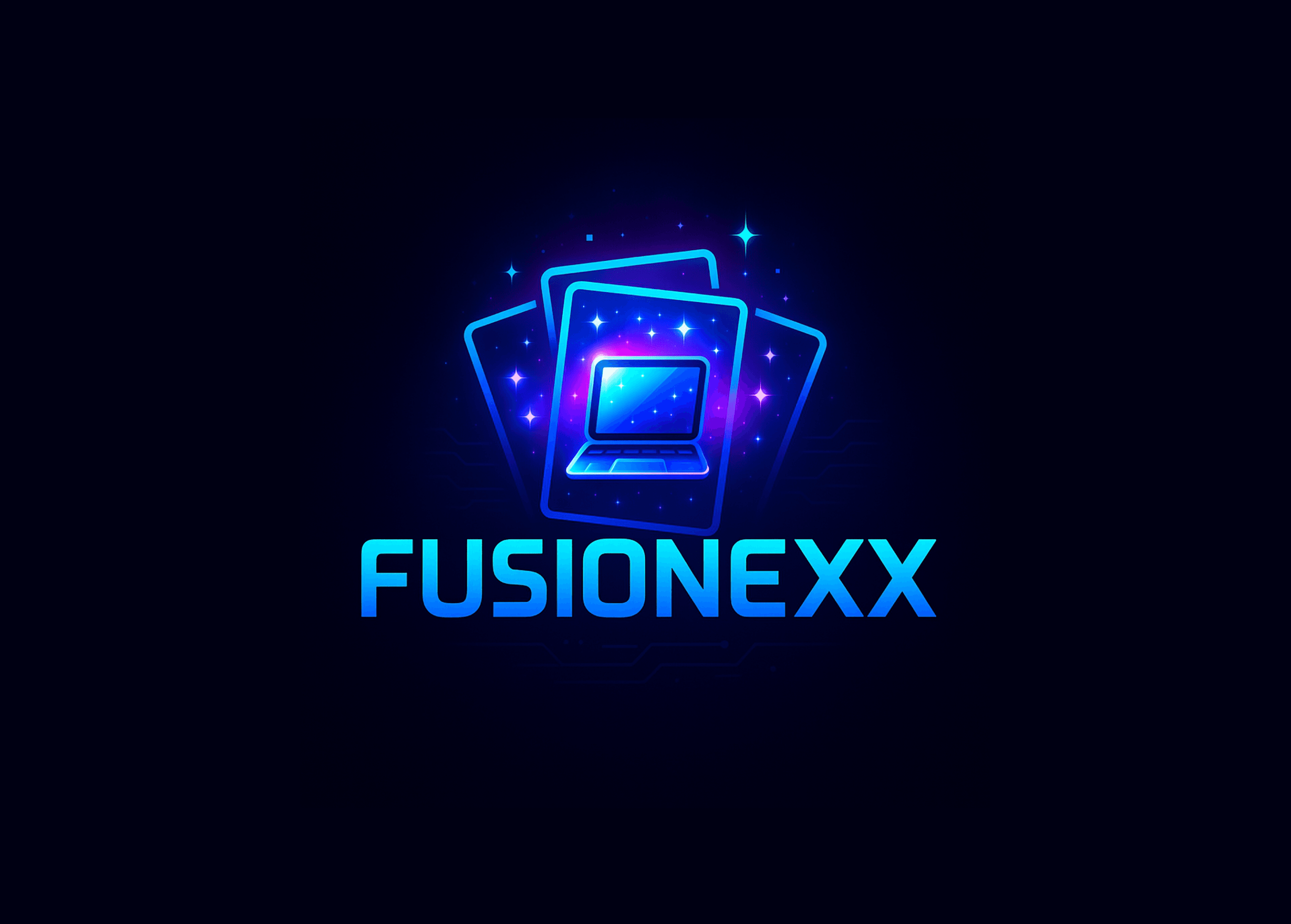 Noverionexx laptop logo concept