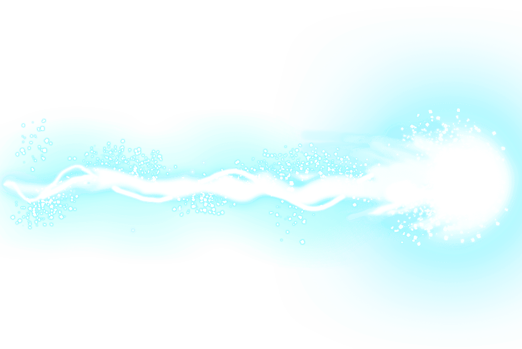 Blue energy beam visual asset