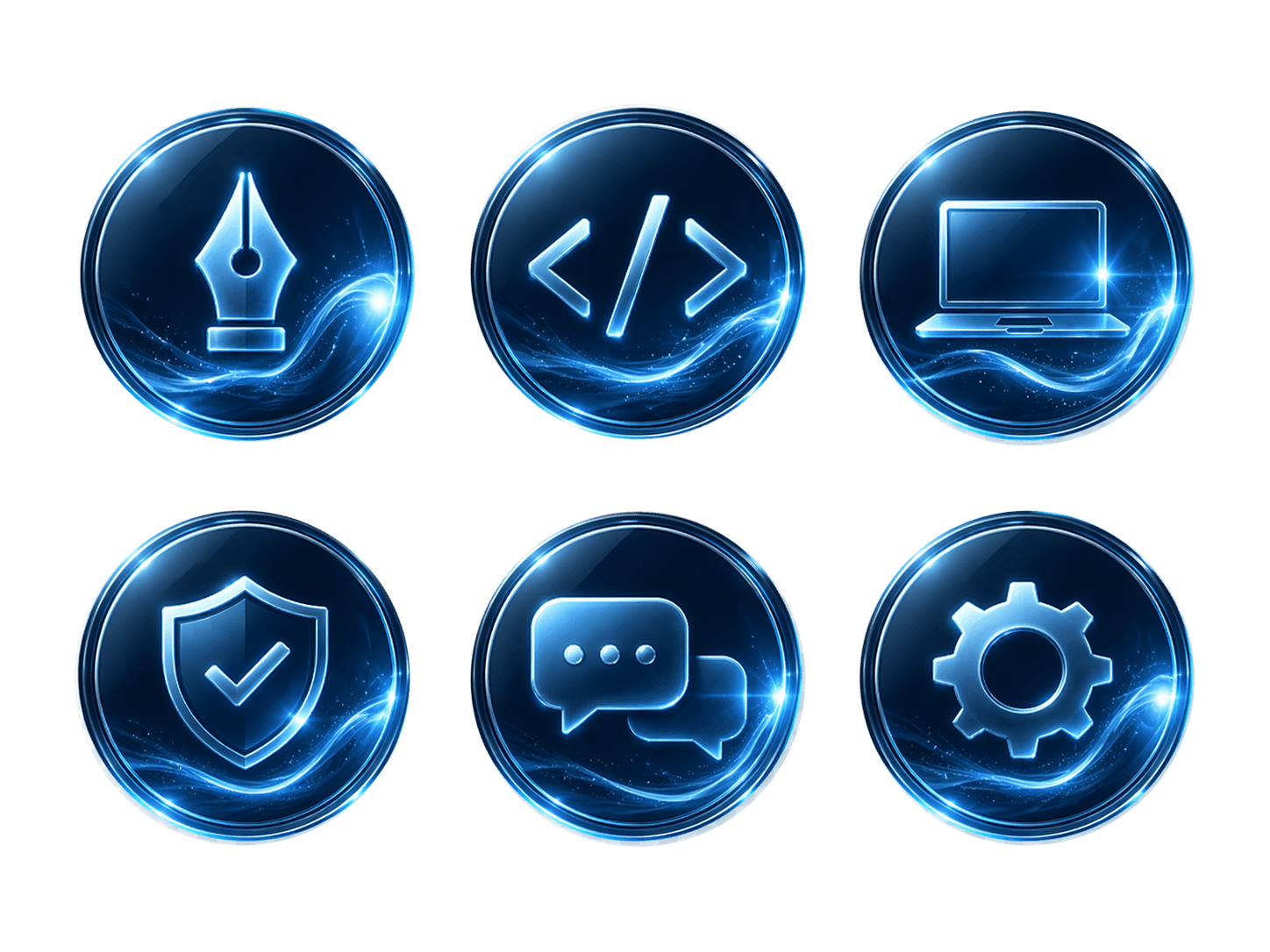 Noverionex liquid glass icon system